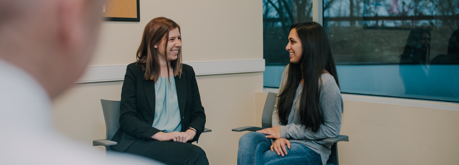 Patients talking at The Counseling Center