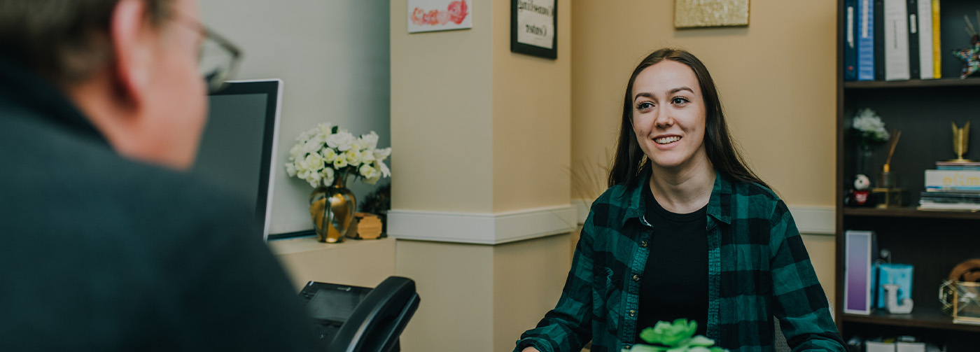 Woman getting customized drug and alcohol therapy at The Counseling Center near Roxbury